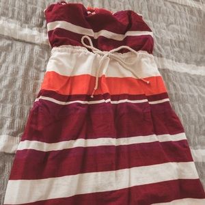 Gap Strapless Thick Stripe Summer Dress